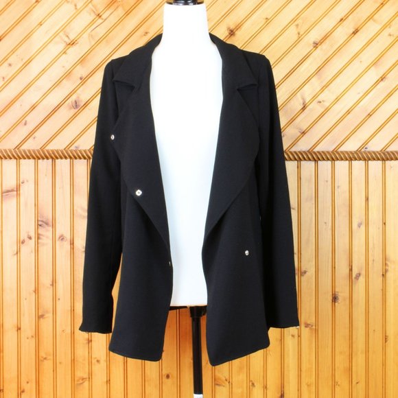Aritzia Wilfred Mayet Jacket Black Utility Zipper Pockets Small Spring Fall D164 - Picture 7 of 9